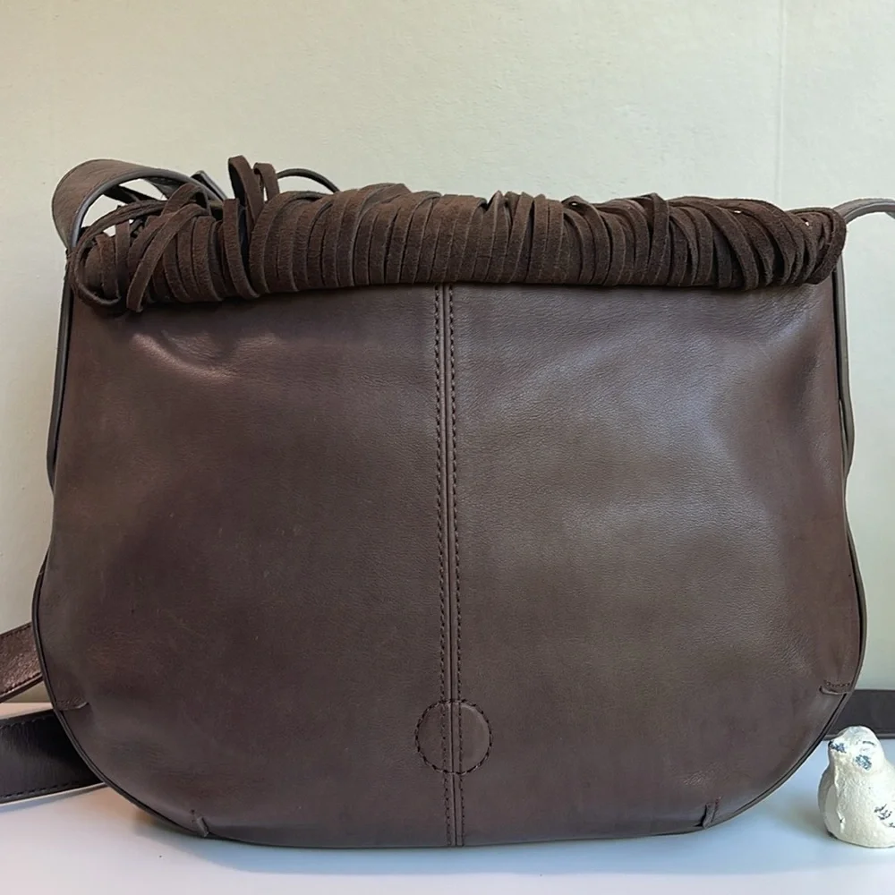 Frye Ray Fringe Saddle Bag - Picture 7 of 17